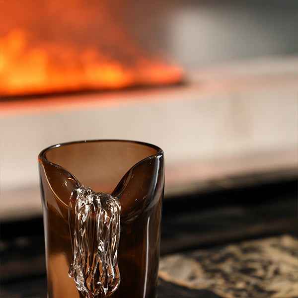 Handmade Glass - Notched Vase 13x14x25 cm5