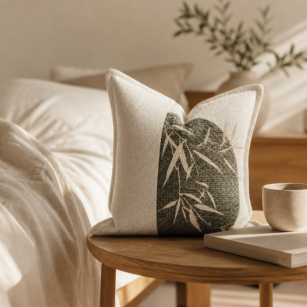 coussins-de-luxe-housse-de-coussin-design-bambou-45x45-lin-et-polyester-gris-beige