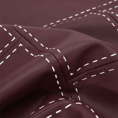 Double sided- texture and color matching  Leather Burgundy 45x454