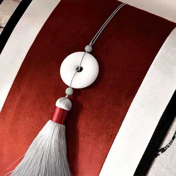 Velvet White Burgundy 30x505