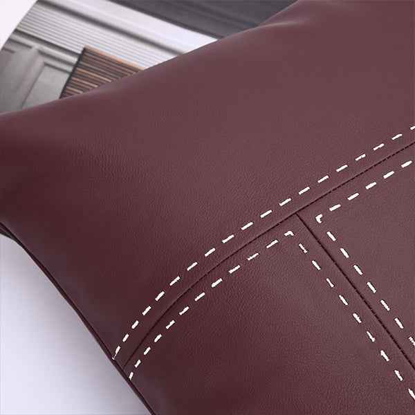 double-sided-texture-and-color-matching-leather-burgundy-45x45