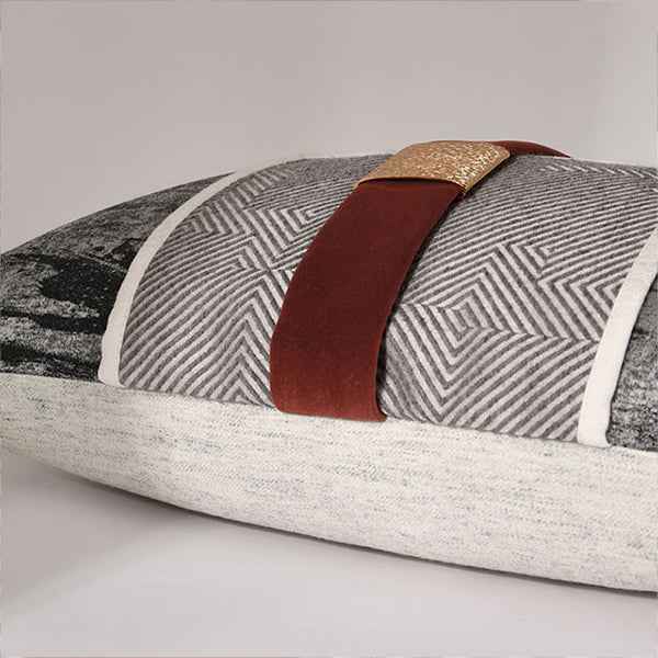 Gray Abstract- with Metal Ornament 30x502