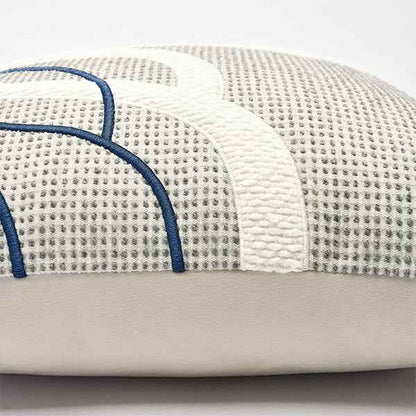 White Gray Blue Linen 45x454
