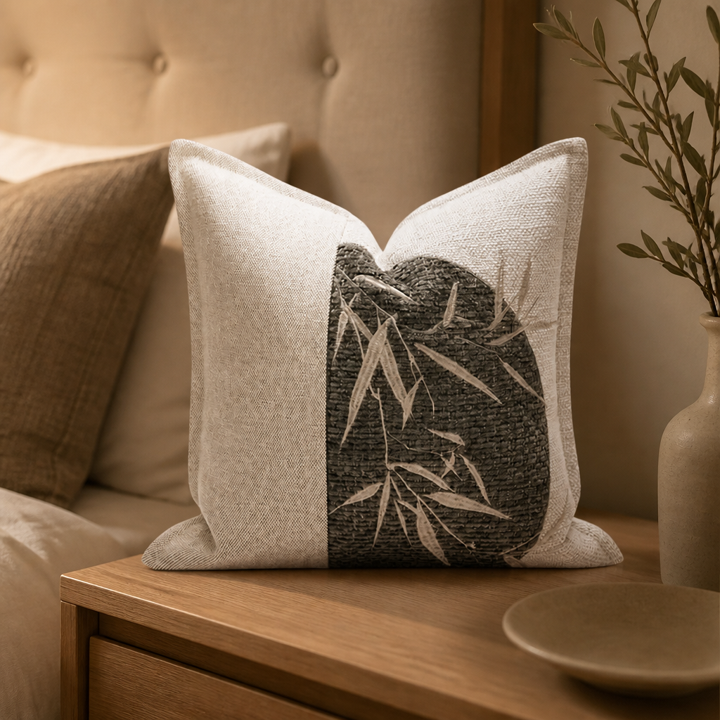 coussins-de-luxe-housse-de-coussin-design-bambou-45x45-lin-et-polyester-gris-beige